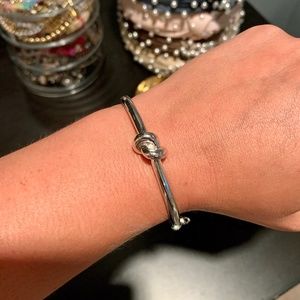 Kate Spade "Loves Me Knot" Bangle, Silver